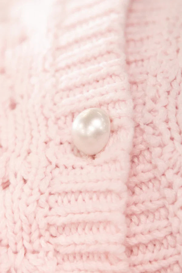 FEDERATION - HONEYCOMB CARDI - PINK