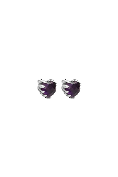 Stolen LOVE CLAW EARRINGS - AMETHYST