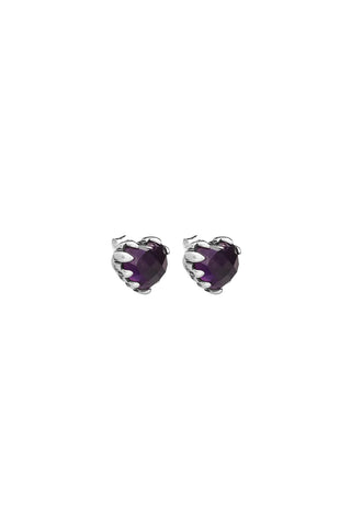 Stolen LOVE CLAW EARRINGS - AMETHYST