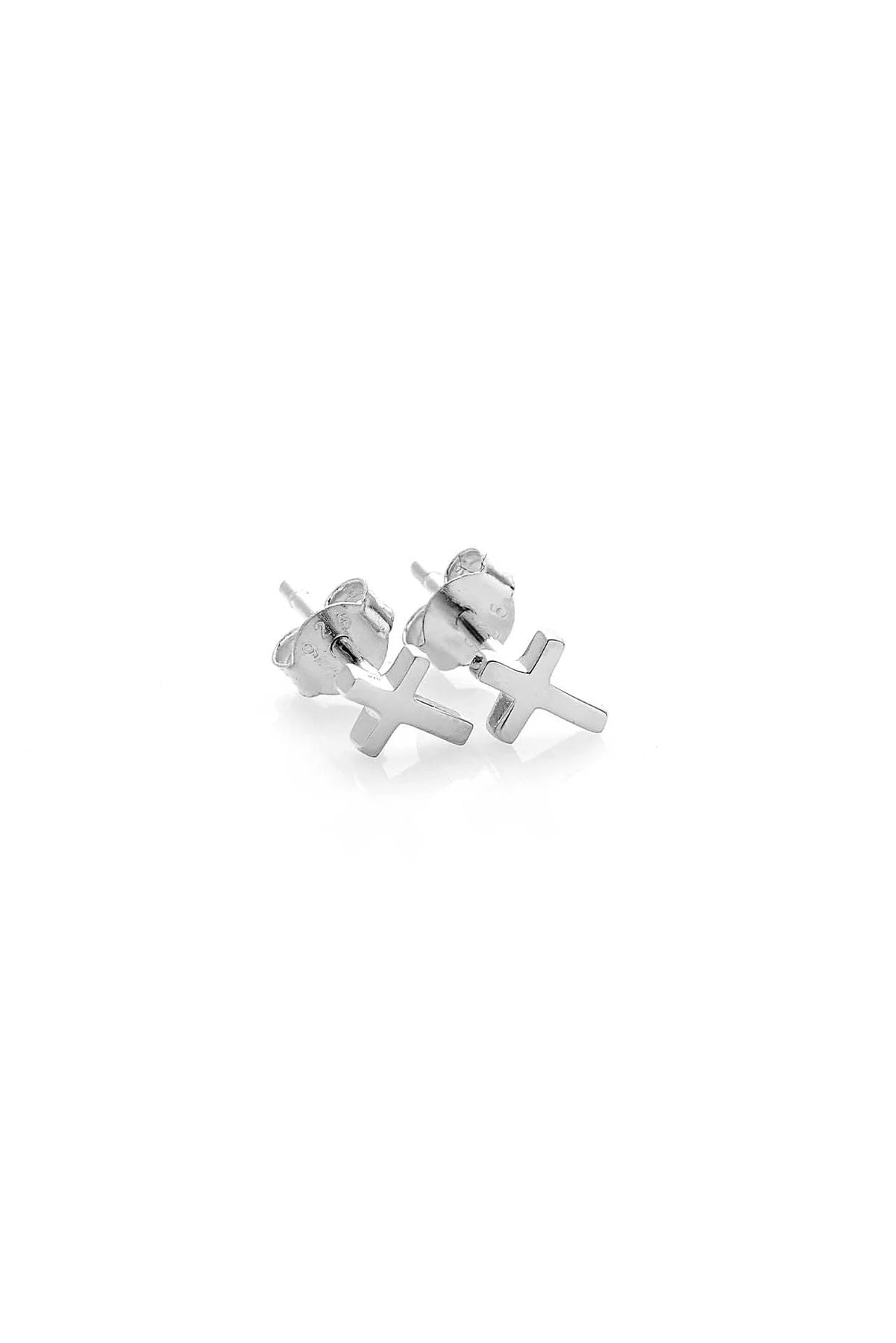 Stolen Girlfriends Club -  Tiny Stolen Cross Earrings