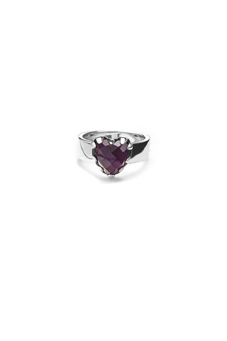 Stolen LOVE CLAW RING - AMETHYST