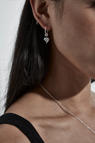 STOLEN - CELESTIAL HEART ANCHOR SLEEPER - SILVER/TOPAZ