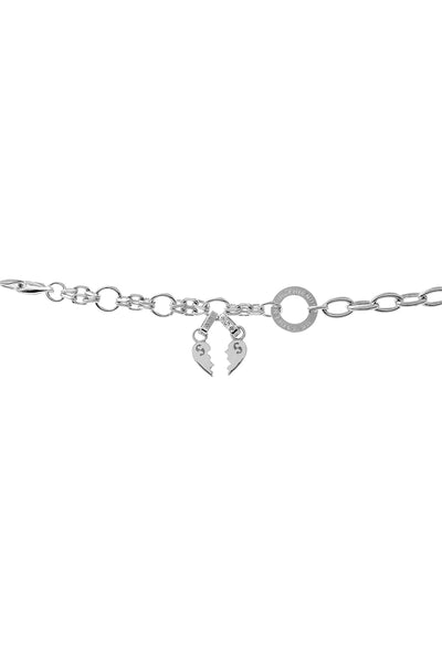 STOLEN  - TWO PART HEART CHARM SET - 100% STERLING SILVER