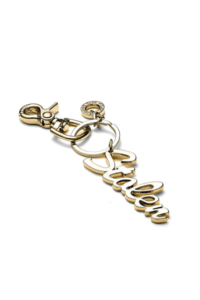 STOLEN  Script Keyring - GOLD ZINC ALLOY