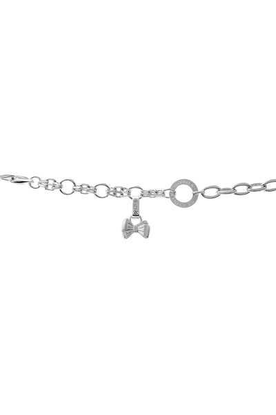 STOLEN  - DOUBLE BOW CHARM  - 100% STERLING SILVER