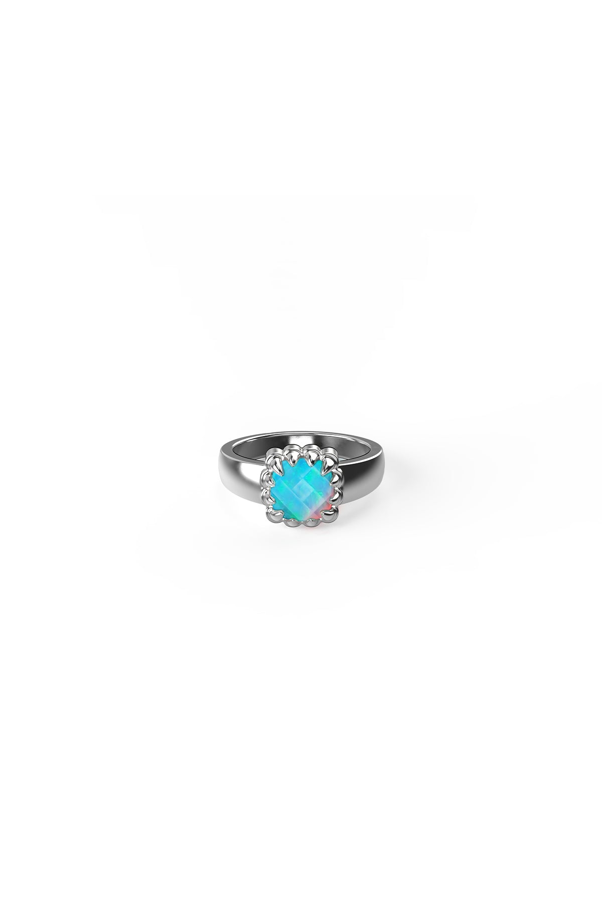 STOLEN - BABY CLAW RING - OPAL