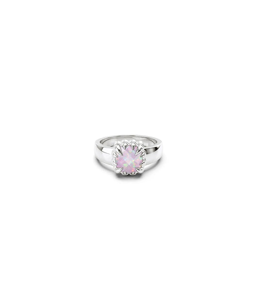 STOLEN BABY CLAW RING - PINK BELLO OPAL