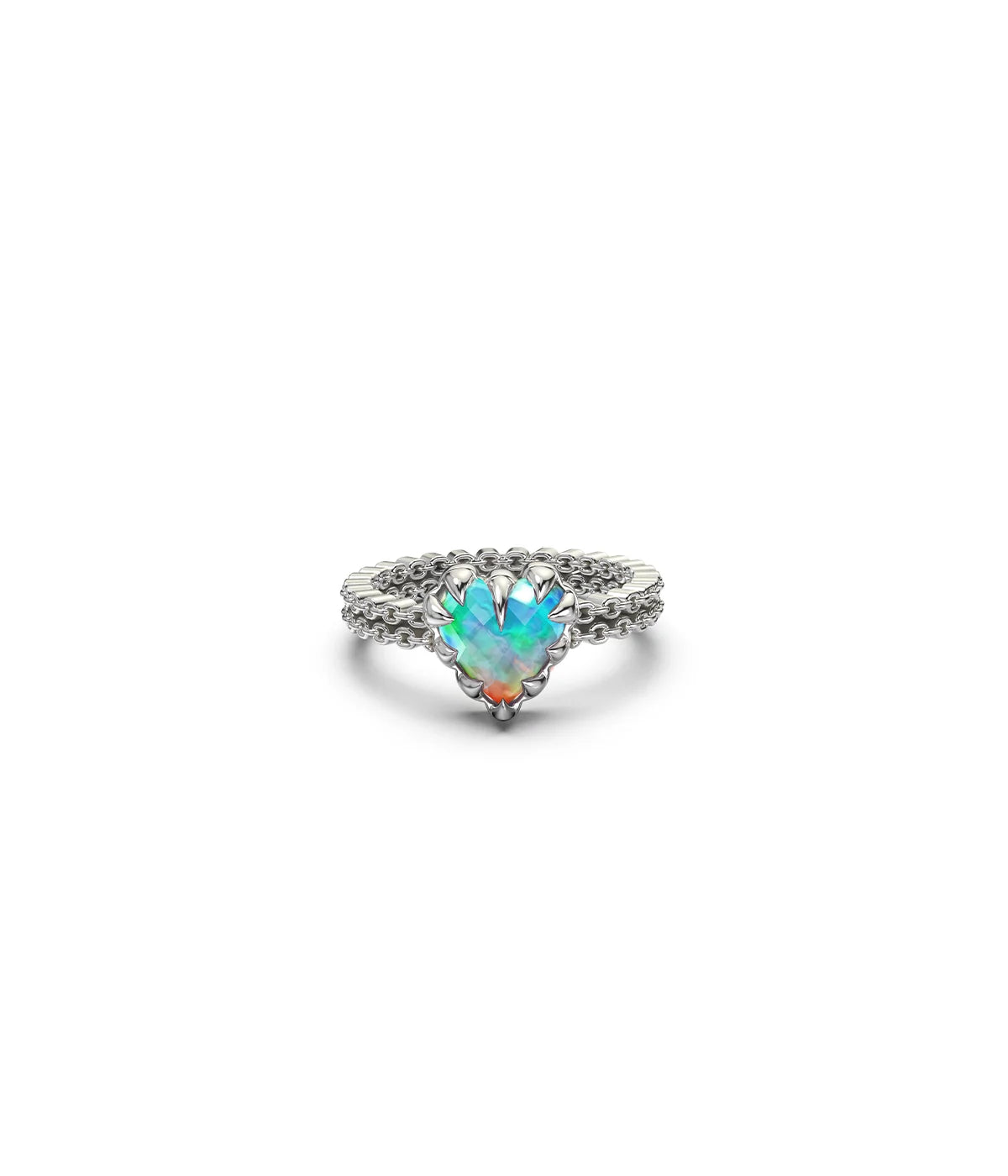 STOLEN - MINI LOVE CLAW RING - BELLO OPAL