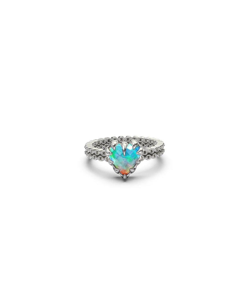 STOLEN - MINI LOVE CLAW RING - BELLO OPAL