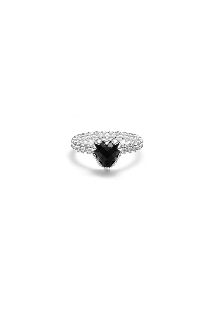 STOLEN - MINI LOVE CLAW RING - ONYX