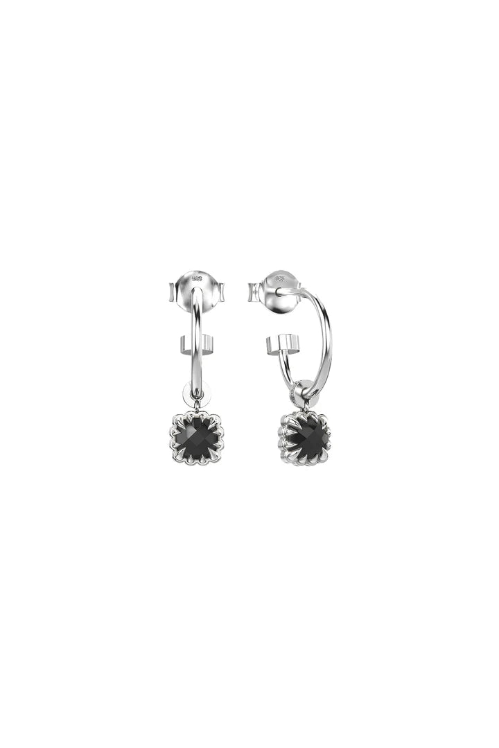 STOLEN - BABY CLAW ANCHOR SLEEPER EARRINGS - ONYX