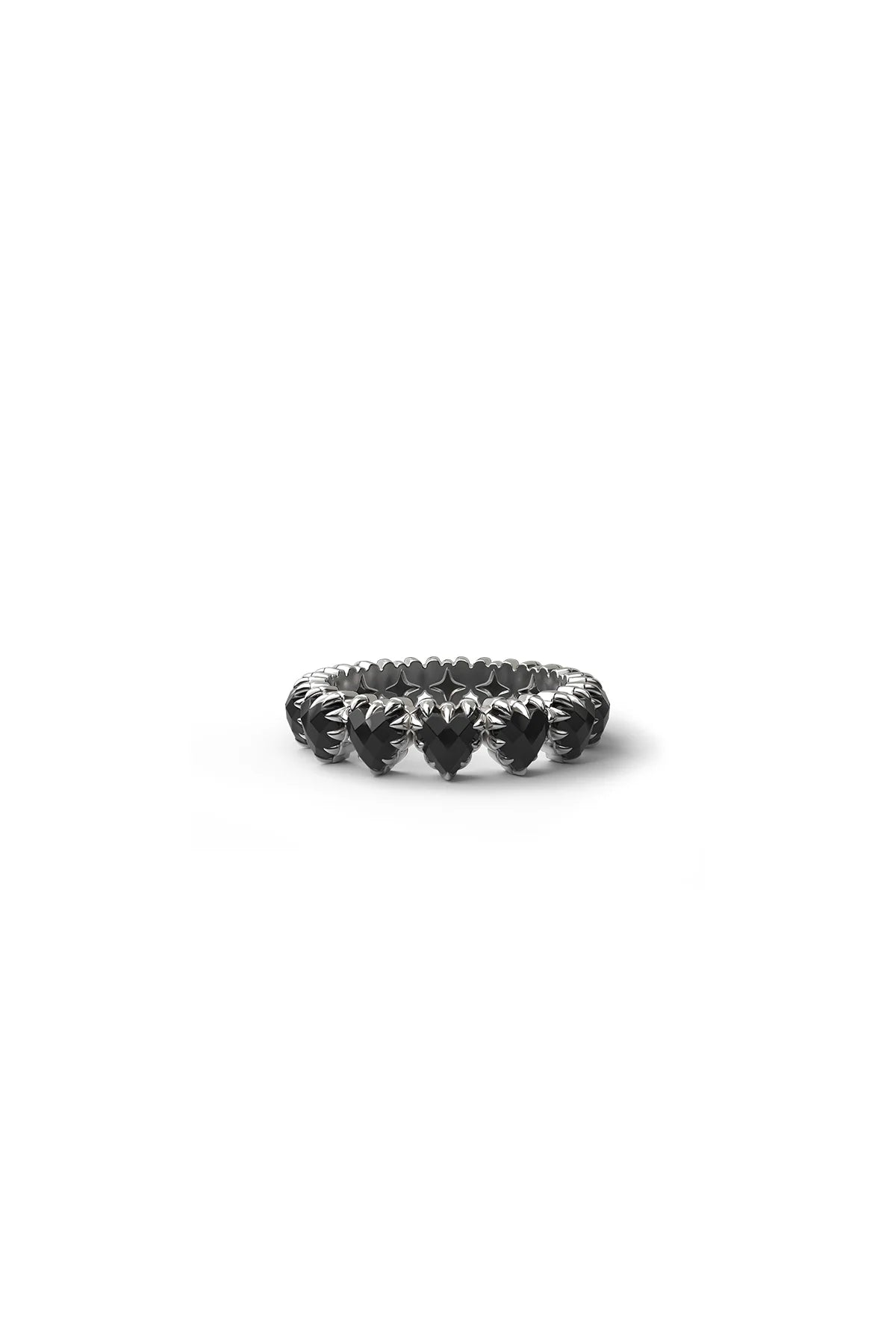 STOLEN -LOVE CLAW ETERNITY RING - ONYX