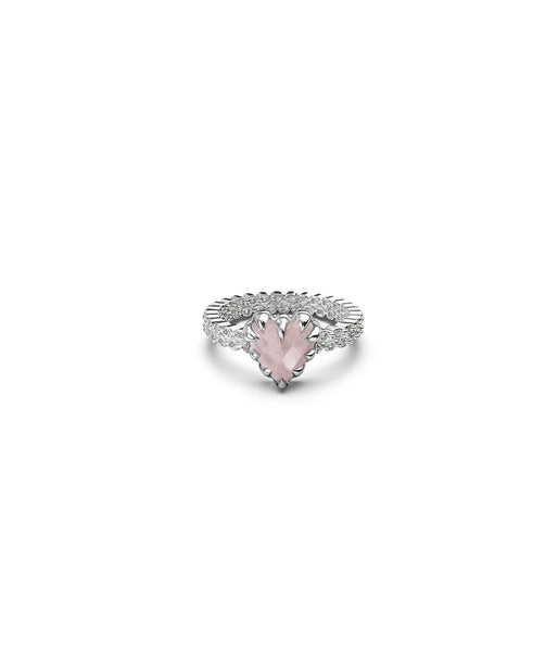 STOLEN - MINI LOVE CLAW RING - PINK QUARTZ