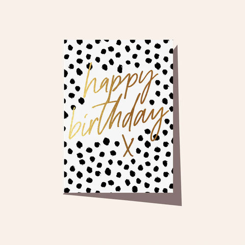 Elm Paper | Card | Black Dots Birthday