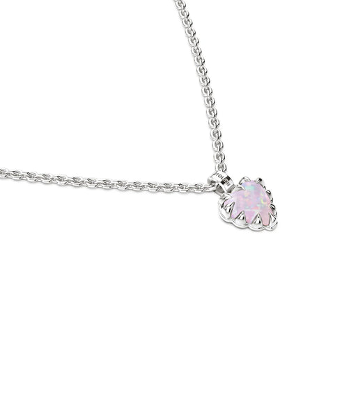 STOLEN - MINI LOVE CLAW NECKLACE - PINK BELLO OPAL
