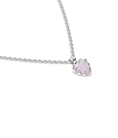STOLEN - MINI LOVE CLAW NECKLACE - PINK BELLO OPAL