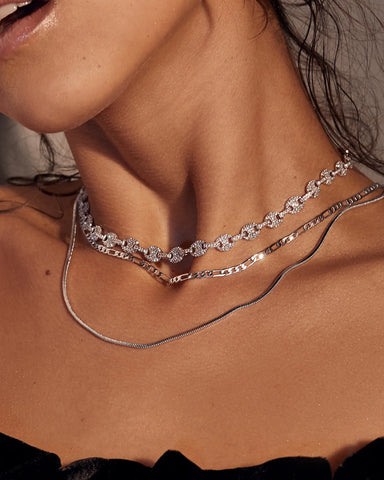 LUV AJ- CECILIA CHAIN NECKLACE - SILVER