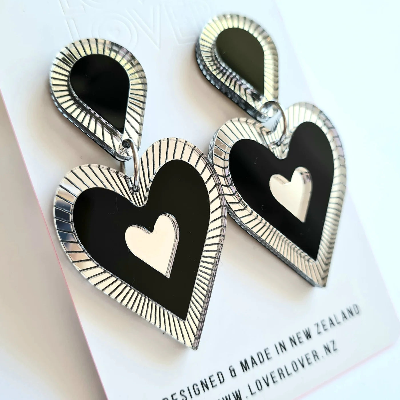 LOVER LOVER FREINA SINGLE DROP BLACK-SILVER