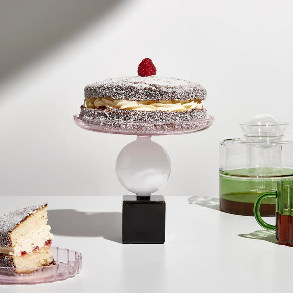 FAZEEK GEO CAKE STAND - PINK