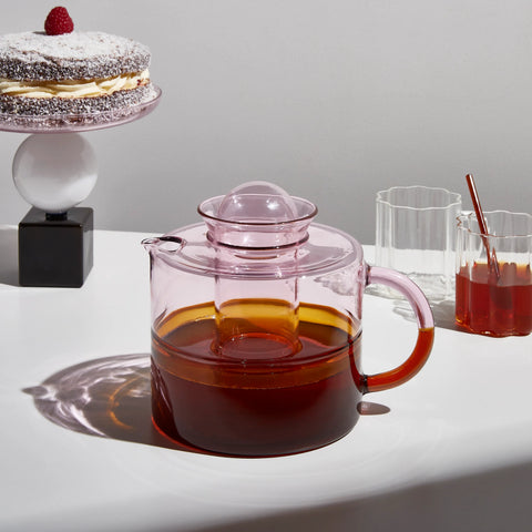 FAZEEK TWO TONE TEAPOT - PINK + AMBER