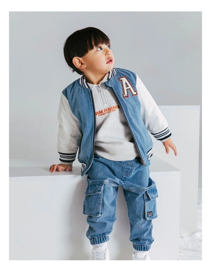 Animal Crackers - COLLEGE JACKET - DENIM