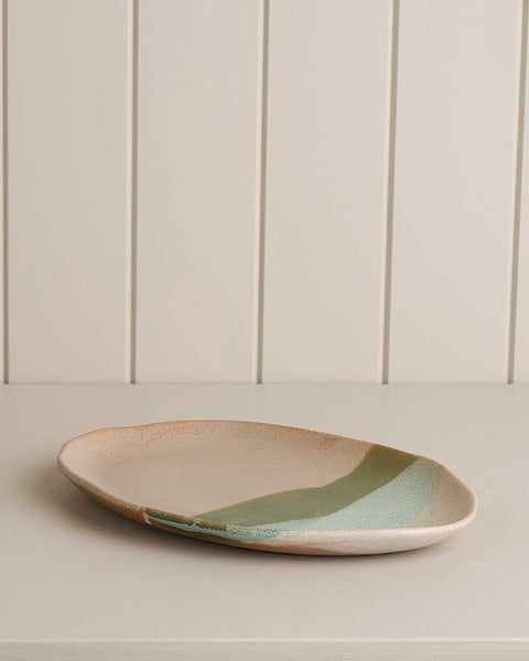 ROBERT GORDON - OVAL PLATTER - GREEN - Tate Collection