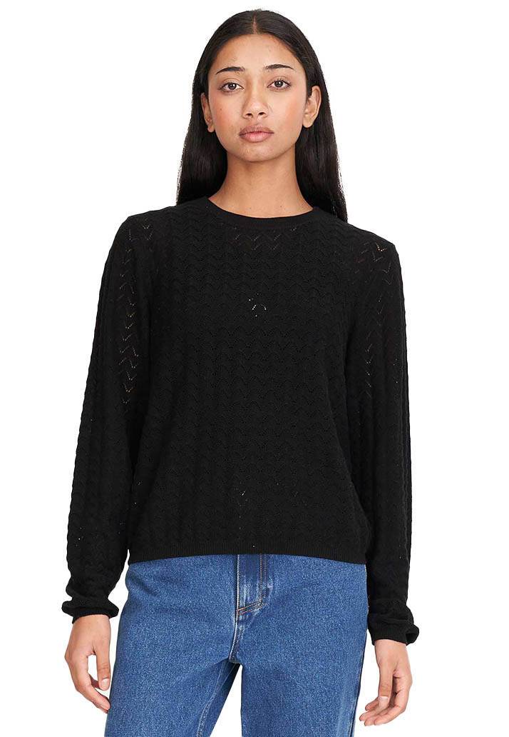HUFFER ZIGGY CRUISE L/S TOP - BLACK