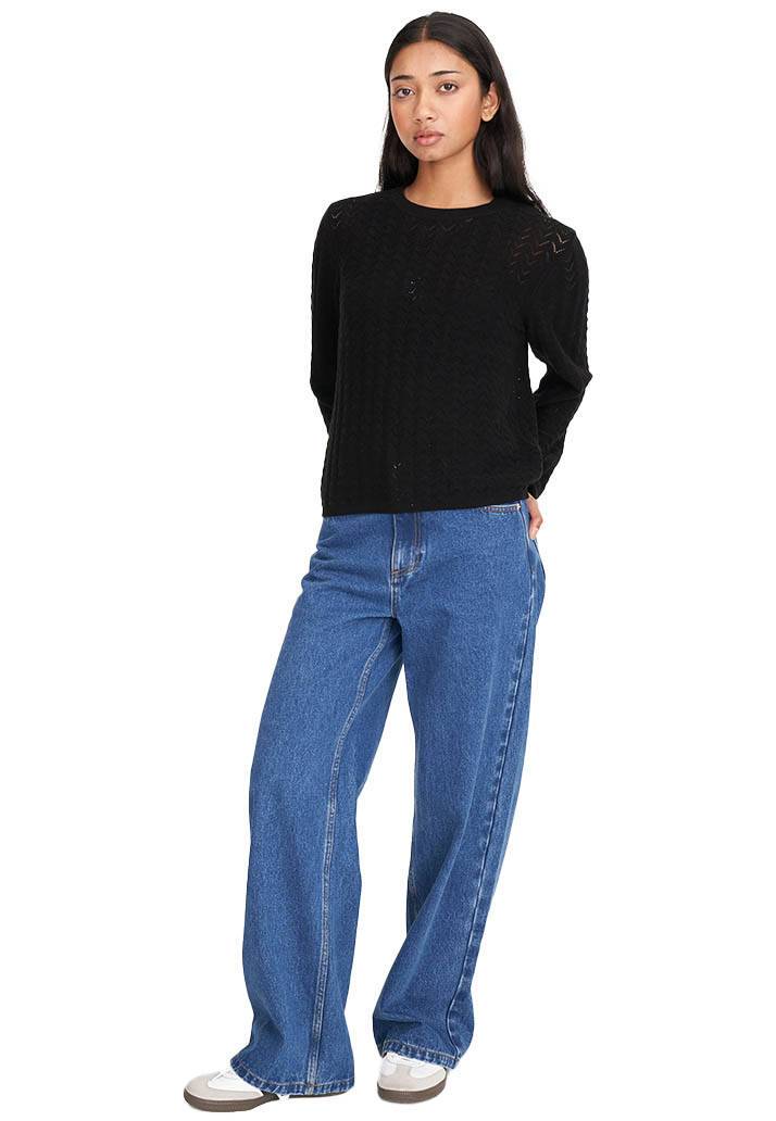 HUFFER ZIGGY CRUISE L/S TOP - BLACK