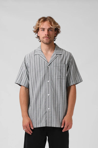 RPM - VERT S/S SHIRT - GREEN STRIPE