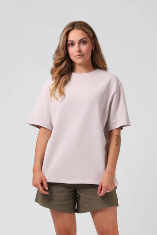 RPM - OS SANDED TEE - LIGHT DUSTY PINK