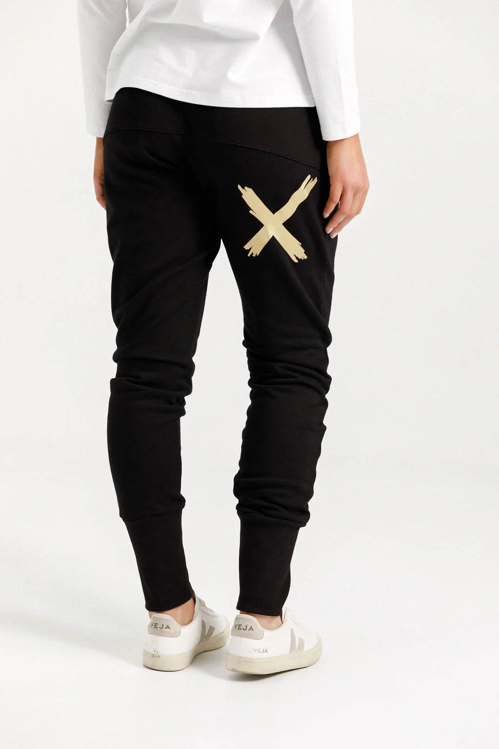 Homelee  ALPINE Apartment Pants - Black with Gold X