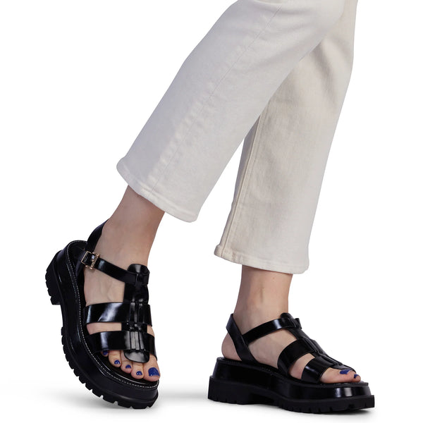 KATHRYN WILSON - KENDALL SANDAL - BLACK