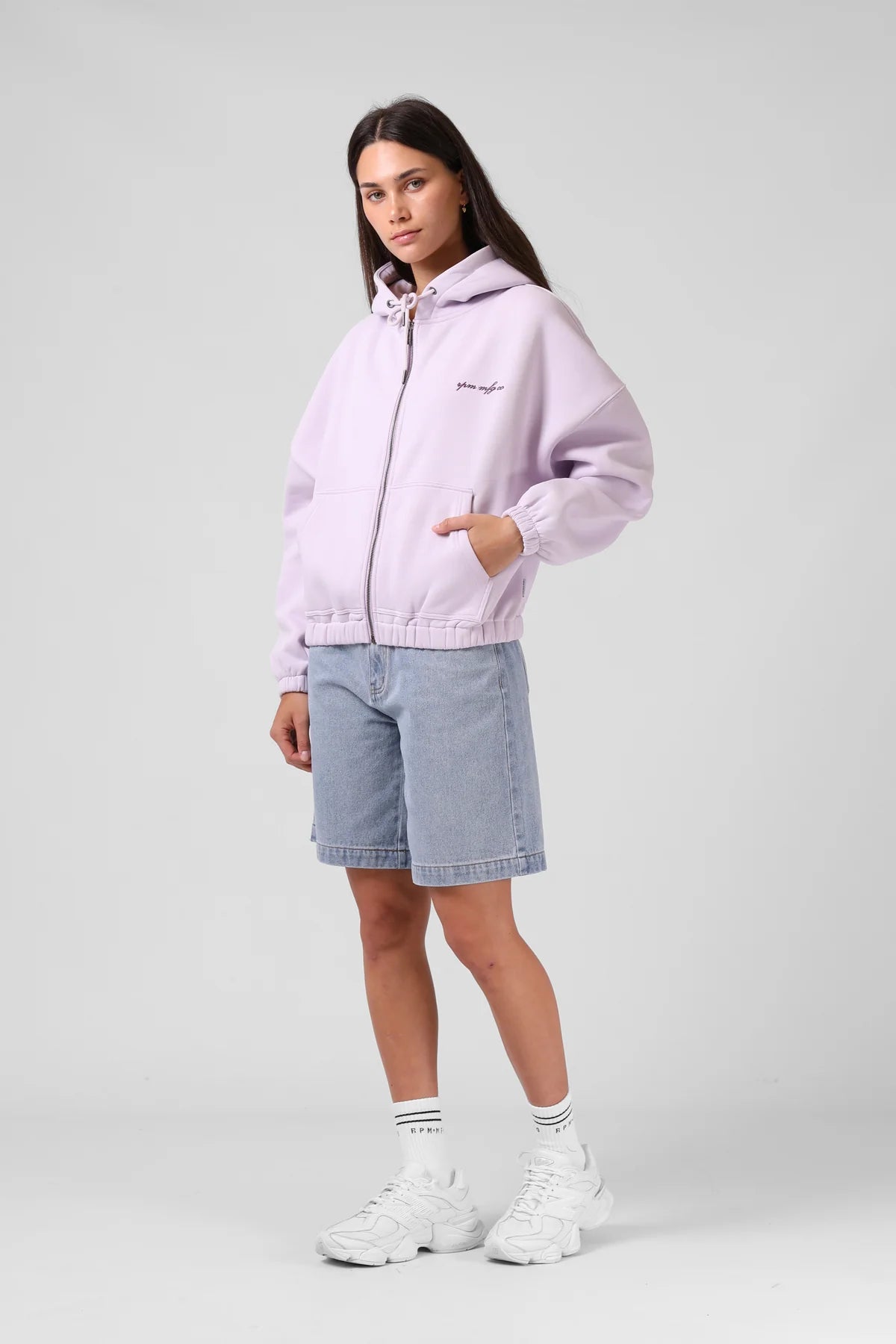 RPM - ZIP THRU HOOD - ORCHID
