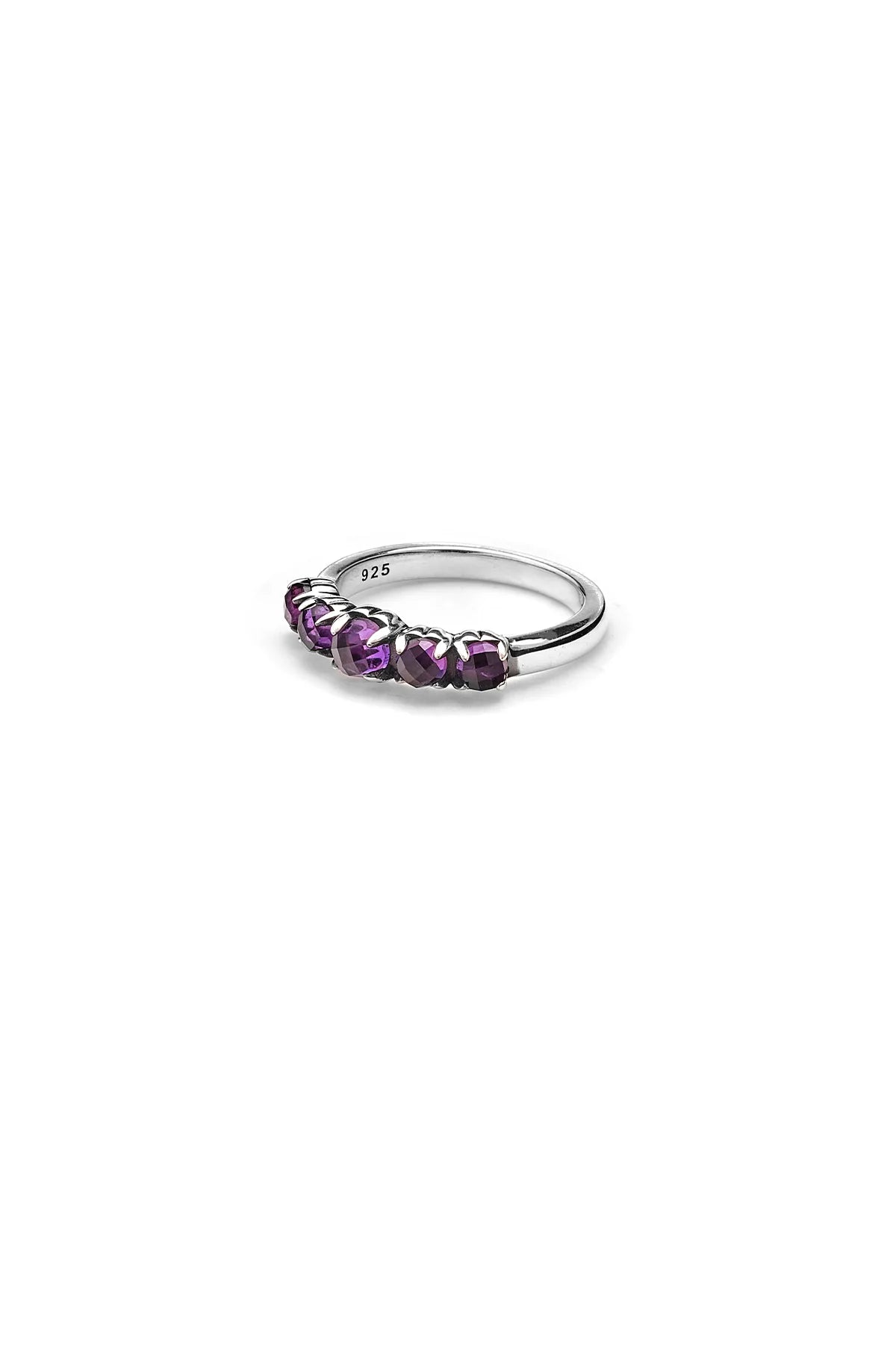 Stolen HALO CLUSTER RING - AMETHYST