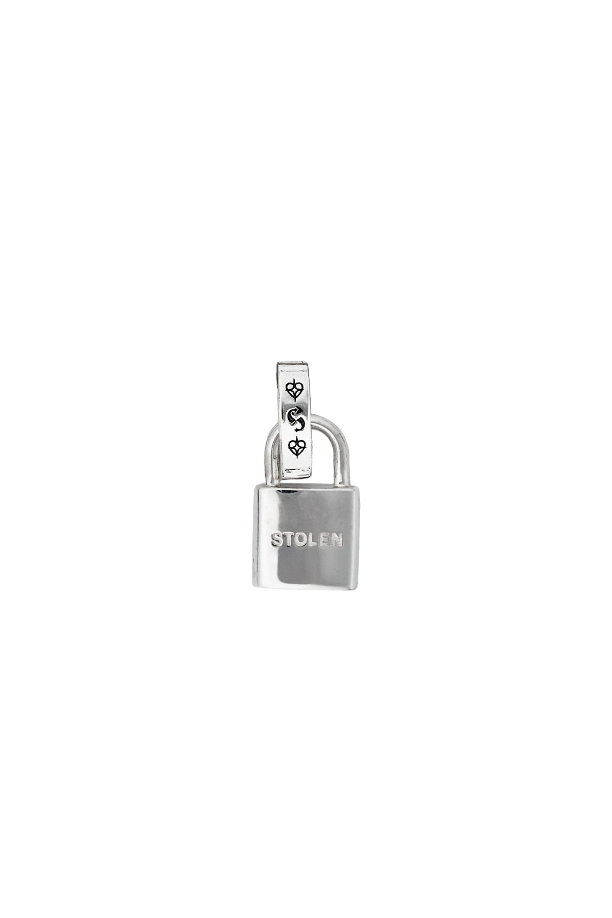 STOLEN  - STOLEN PADLOCK CHARM - 100% STERLING SILVER