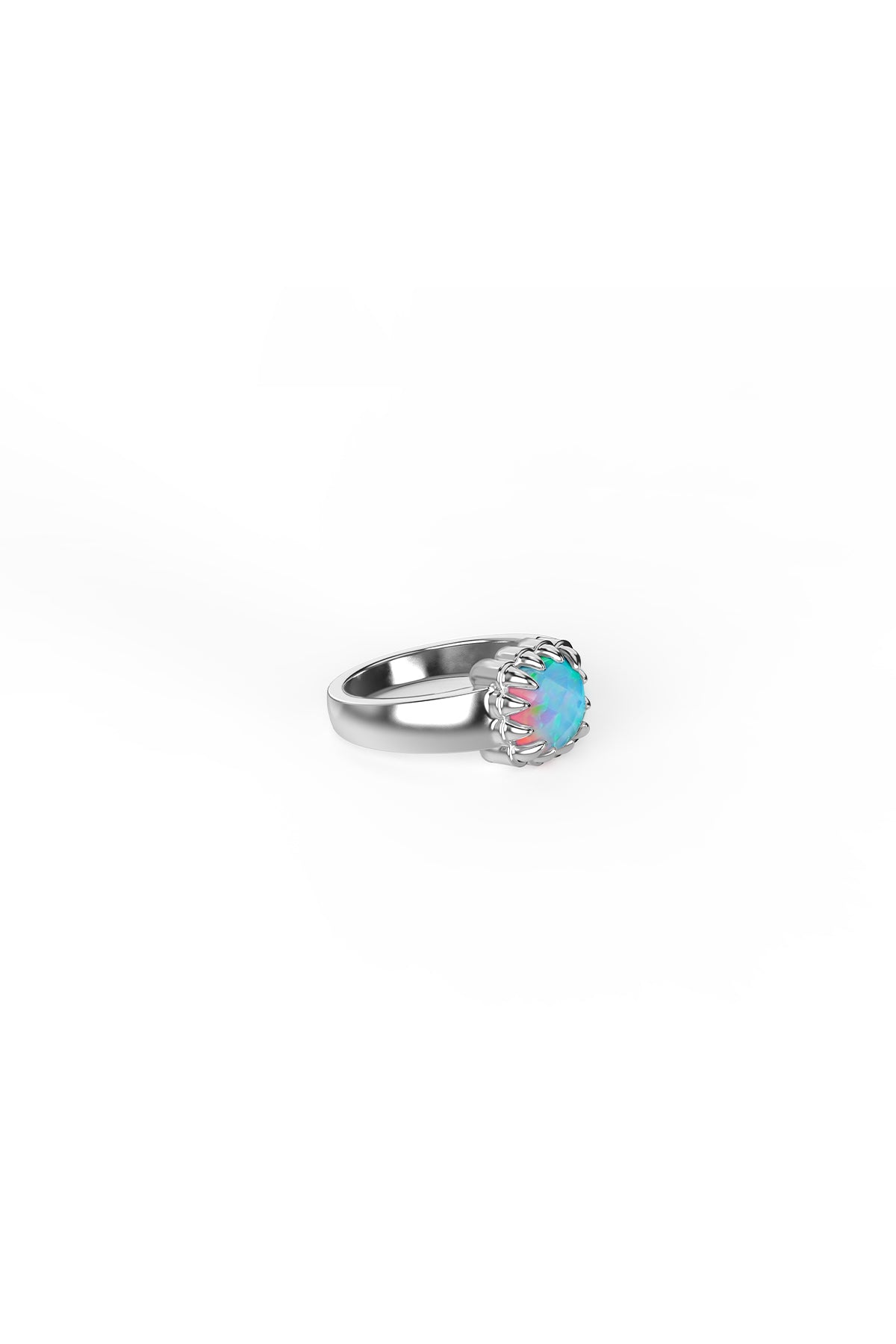 STOLEN - BABY CLAW RING - OPAL
