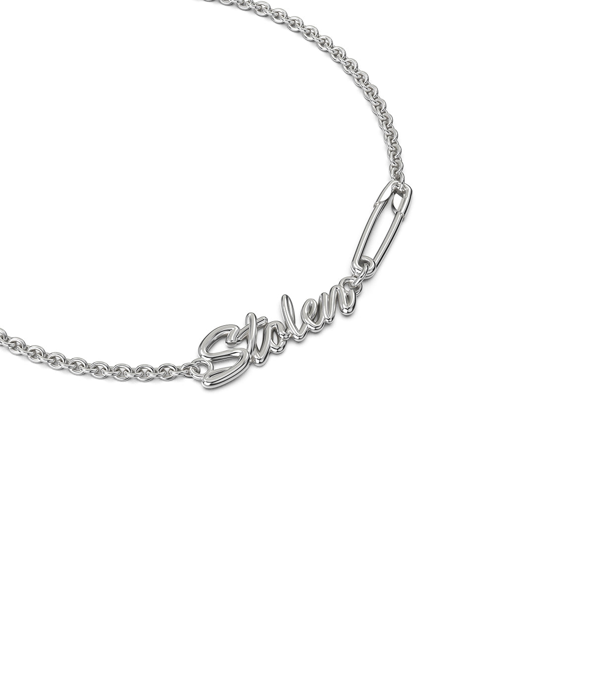 STOLEN - SENTIMENTAL SCRIPT BRACELET - STERLING SILVER