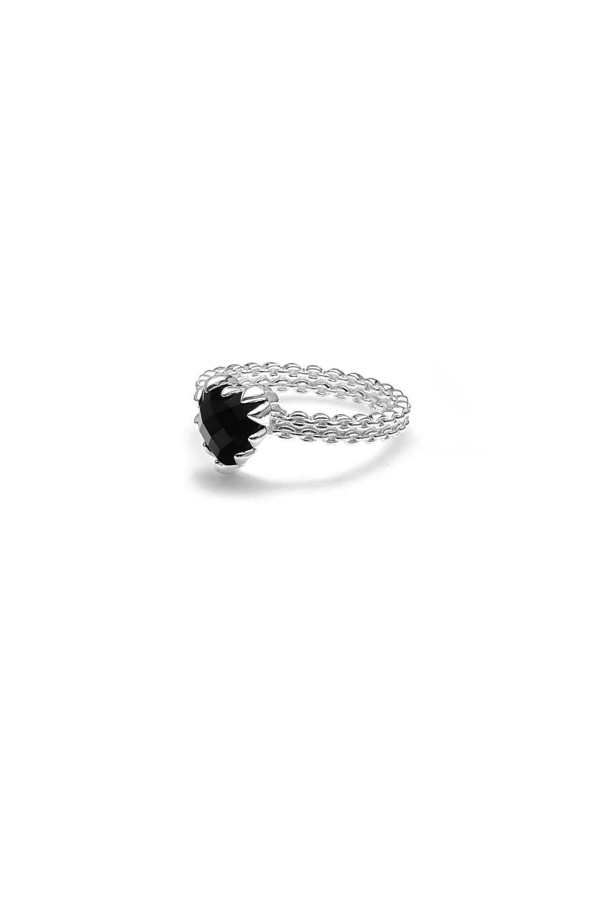 STOLEN - MINI LOVE CLAW RING - ONYX