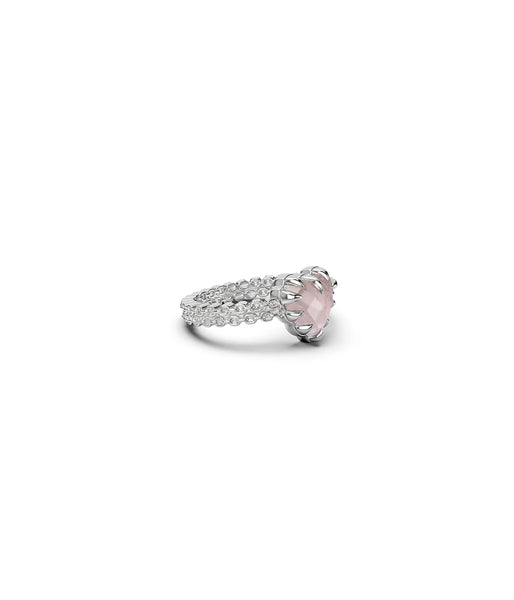 STOLEN - MINI LOVE CLAW RING - PINK QUARTZ