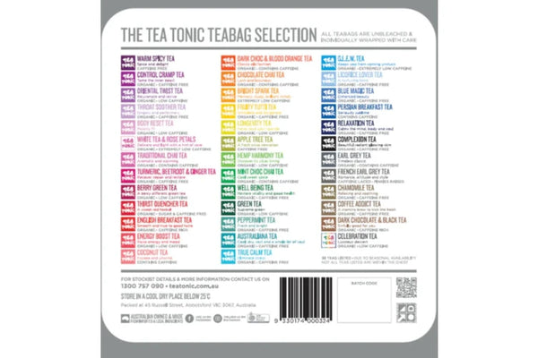 TEA TONIC - GOURMET TEA CHEST - 63 Tea Bags