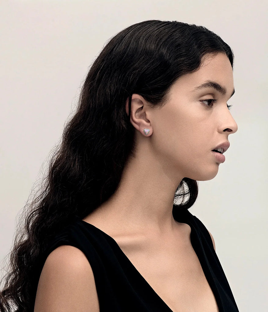 STOLEN - LOVE CLAW EARRINGS  - PINK BELLO OPAL