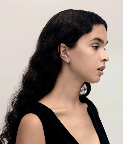 STOLEN - LOVE CLAW EARRINGS  - PINK BELLO OPAL