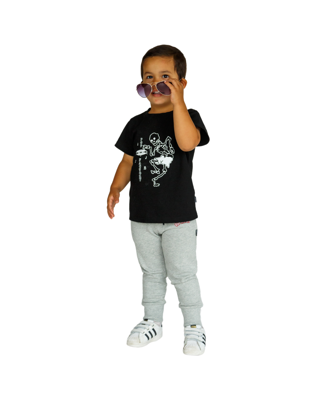 POP FACTORY - CLASSIC TEE - SKELETON BLACK