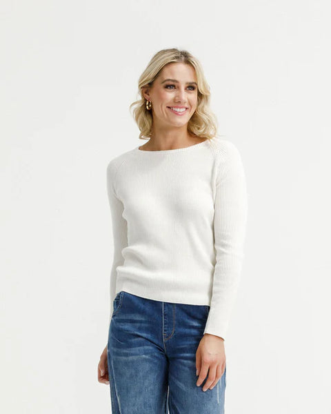 HOMELEE - KNOX LONG SLEEVE - MILK