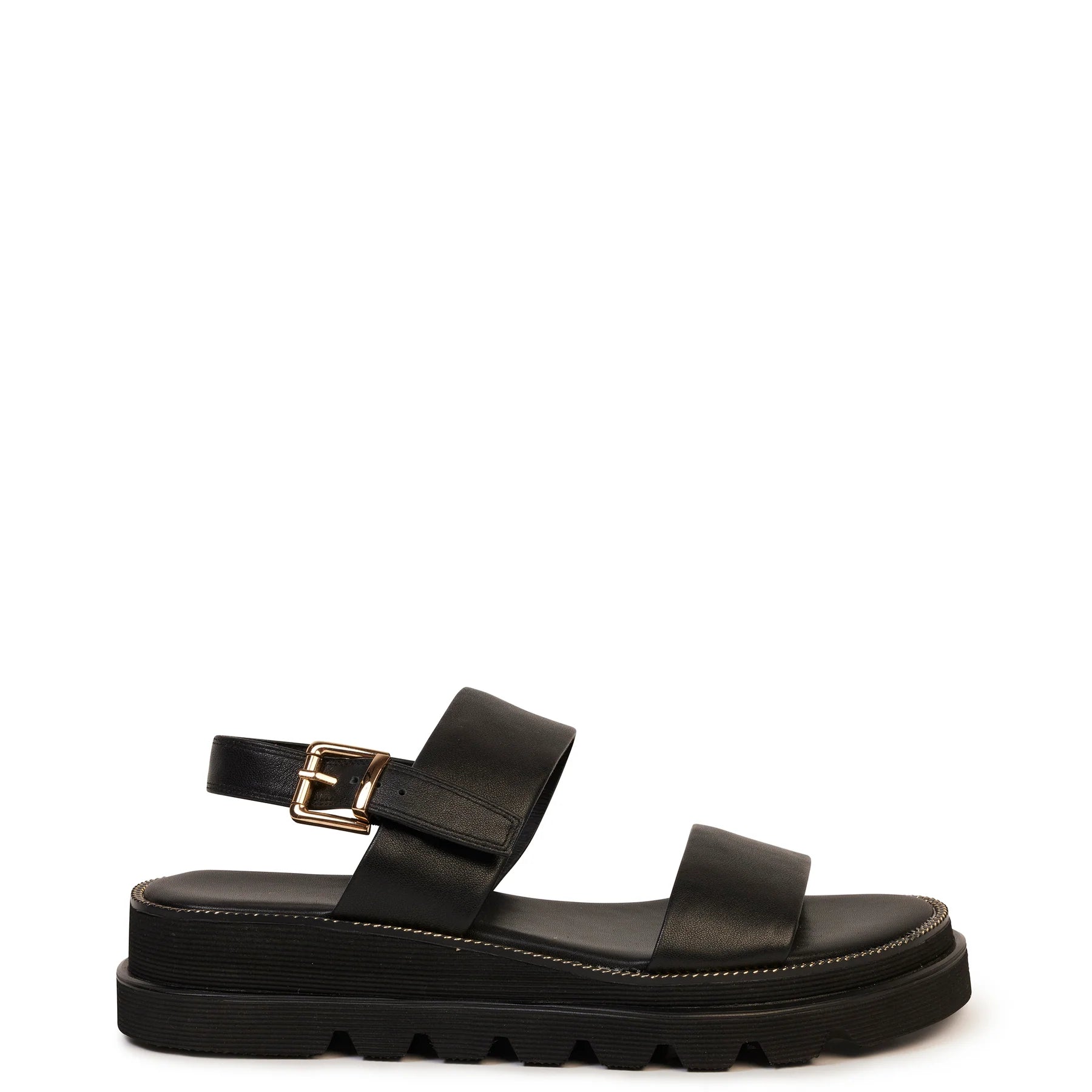 KATHRYN WILSON - PORIA SANDAL  - BLACK CALF