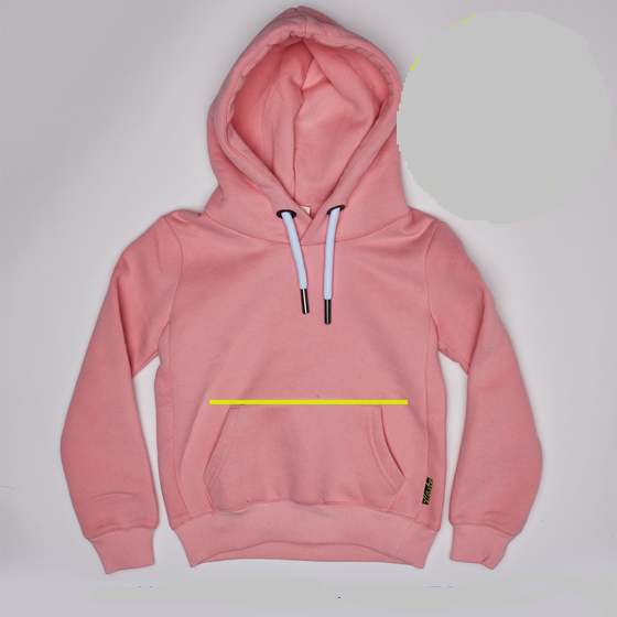 Alaska Tees - Girls Hoody Storm - PLAIN PINK