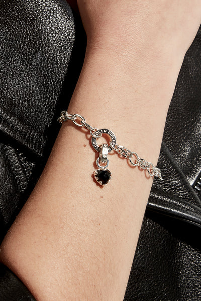 STOLEN  - LOVE CLAW CHARM - 100% STERLING SILVER/ONYX