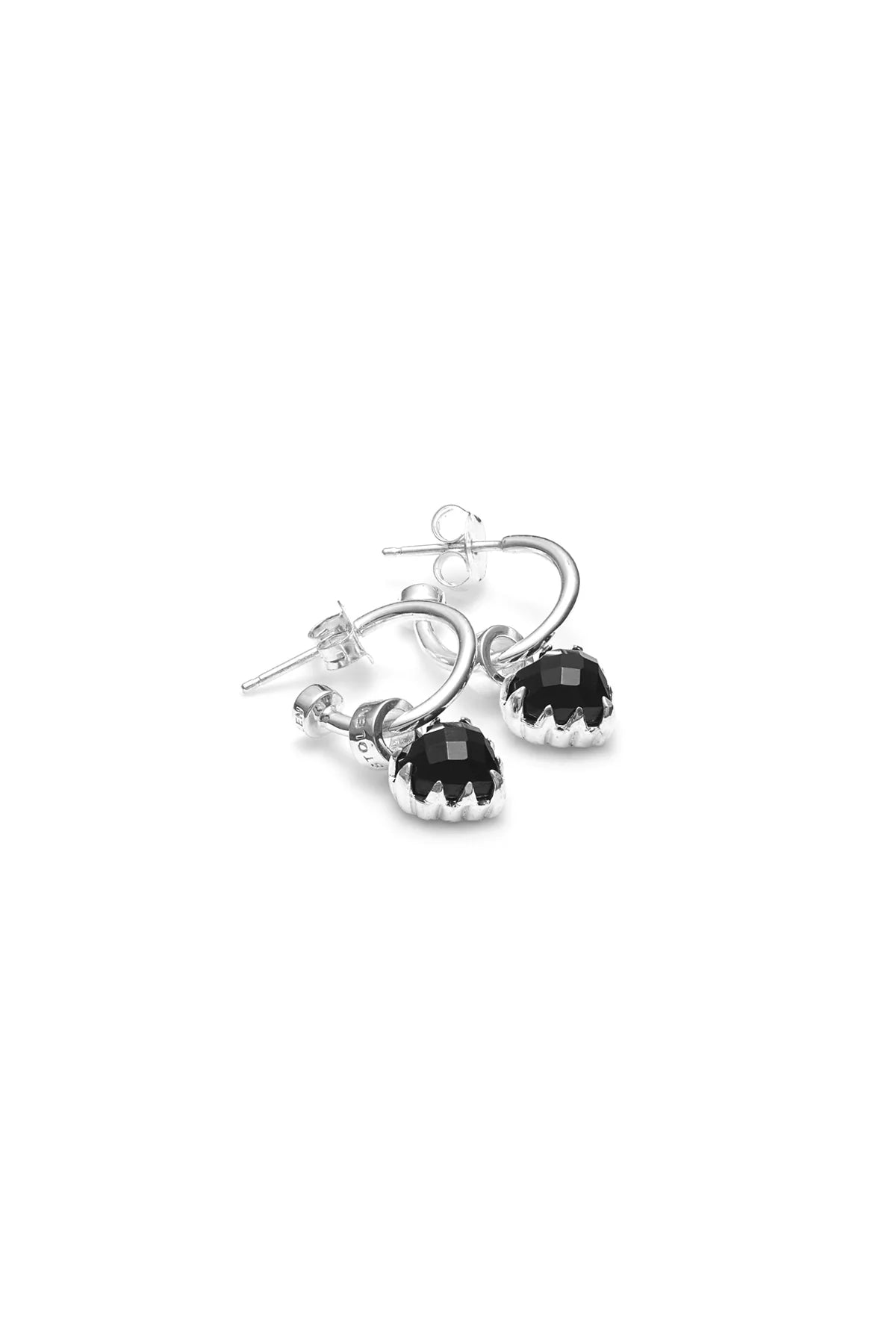 Stolen - Love Anchor Earrings - Onyx