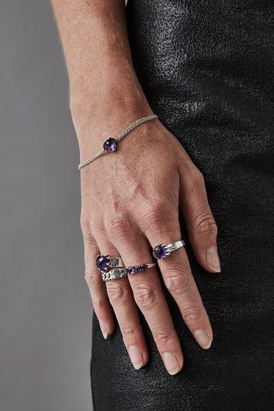 Stolen LOVE CLAW BRACELET - AMETHYST