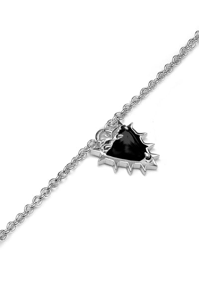 STOLEN  - TALON HEART NECKLACE - ONYX